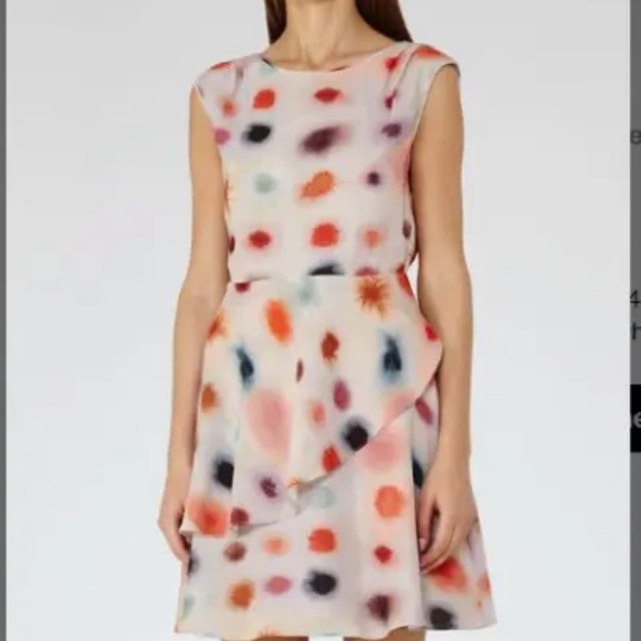 Reiss 'Lora' Blurred Dot Dress - size 4 Small - Picture 6 of 8
